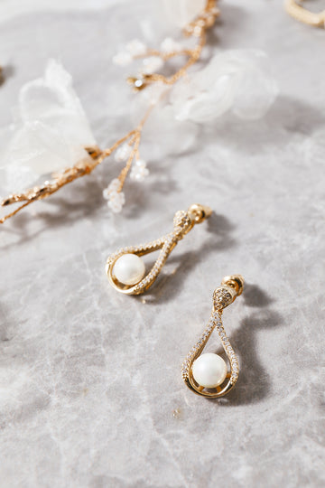 Boucles d’oreilles Pearl Water Drop